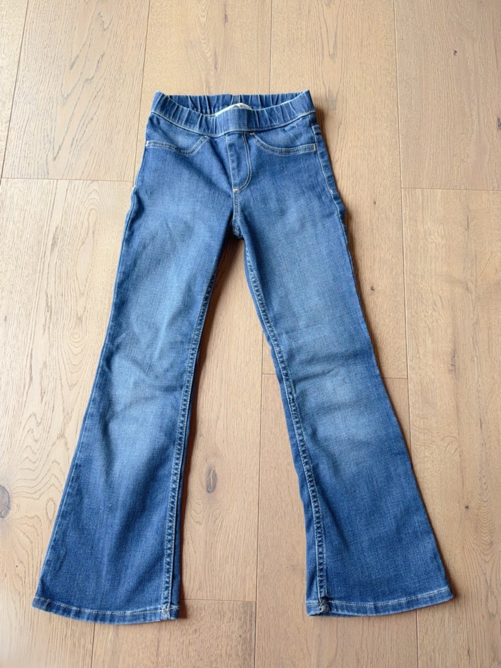 Kids Thin Blue Denim Flare Jeans